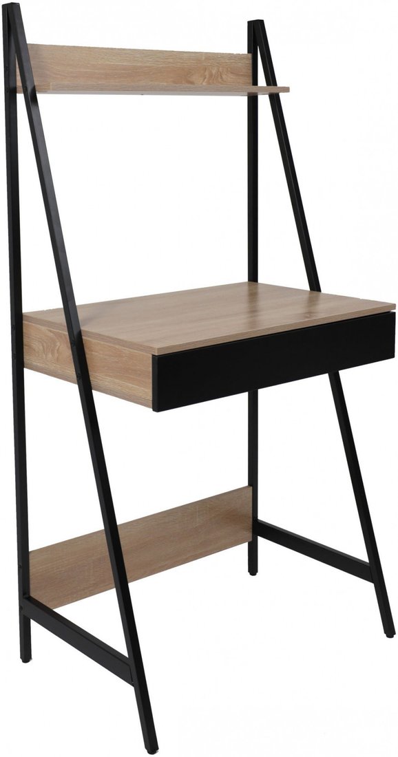 

Стол AksHome Shape (светлый дуб/черный металл)