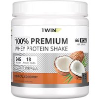 Протеин сывороточный (концентрат) 1WIN Premium Whey (тропический кокос, 450г)