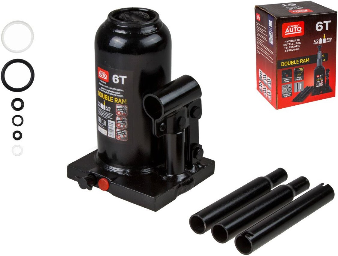 Бутылочный домкрат Startul Auto ST8026-06 6т