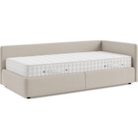 Кровать-тахта Sonit Nicole правый 90x200 шенилл Eclipse (01 светло-бежевый)