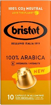 

Кофе в капсулах Bristot 100% Arabica 10 шт