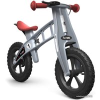 Беговел FirstBIKE Cross с тормозом (серебристый)