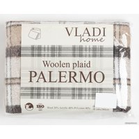 Плед Vladi Palermo 140x200 9010263 (белый/песочный/каст)