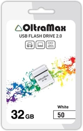 USB Flash OltraMax 50 32GB (белый)