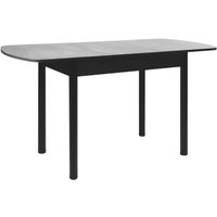 Кухонный стол ВВР ЛДСП Раздвижной (камень темный/прямое черный)