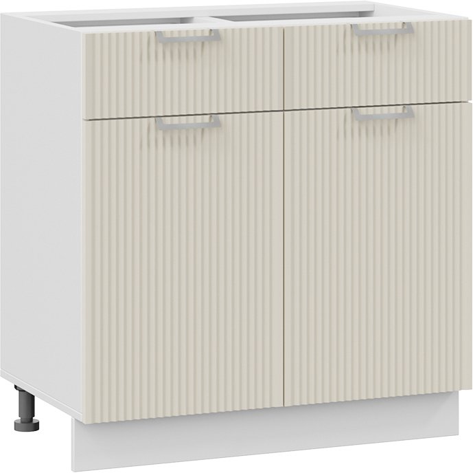 

Шкаф напольный Трия Кимберли 1Н8Я1 (белый/кремовый)