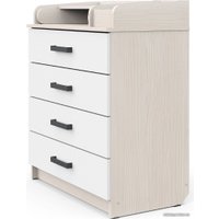 Детский комод Атон Мебель Marvin (бодяга светлый/белый)