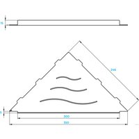 Полка для душа RGW MT-12W