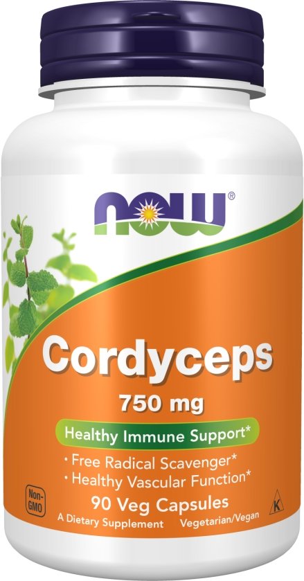 БАД Now Foods Cordyceps 750 мг (90 капсул)