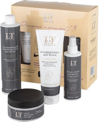 La and Te beaute Очищение и защита Шампунь+Кондиционер+Спрей+Скраб LT13R