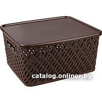 Корзина Альтернатива Плетенка М3557 (коричневый)