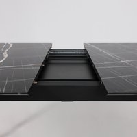 Кухонный стол Алвест AV 1209 120-160х80 (черный тунис /черный)