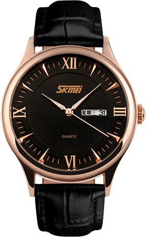 

Наручные часы Skmei 9091 (розовое золото/черный)