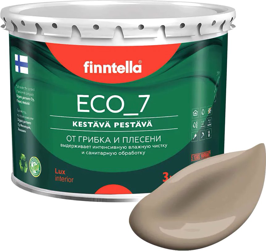 

Краска Finntella Eco 7 Pehmea F-09-2-3-FL095 2.7 л (светло-коричневый)
