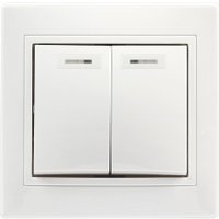 Выключатель SmartBuy Венера SBE-01w-10-SW2-1