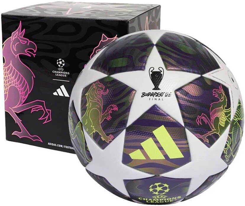 

Футбольный мяч Adidas UCL Final 25/26 League Box FIFA Qality JX9101 (размер 5)