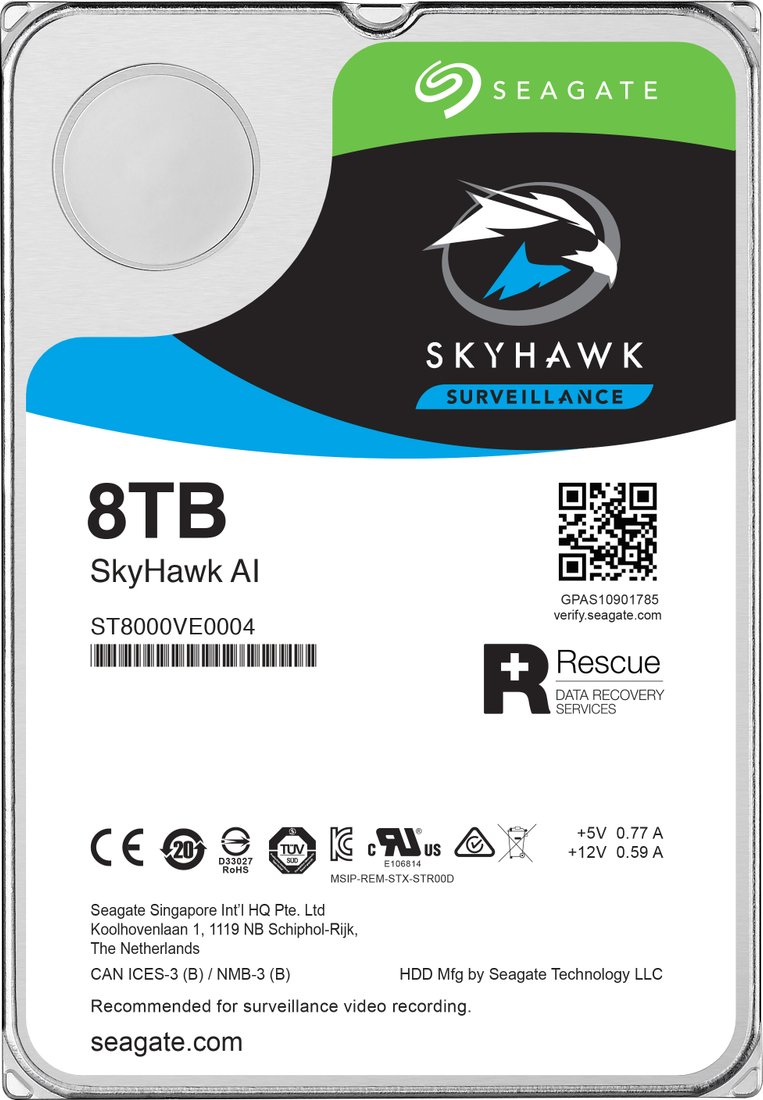 

Жесткий диск Seagate SkyHawk AI 8TB ST8000VE0004