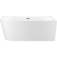 Ванна Wellsee Excellence Pro 170x75 28761103R (пристенная ванна (правая) белый глянец, экран, ножки, сифон-автомат матовый черный)