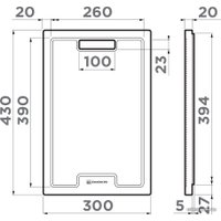 Разделочная доска на мойку Omoikiri CB-01-WOOD 4999005