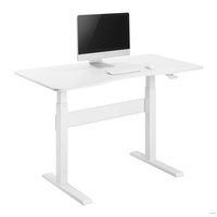 Стол для работы стоя ErgoSmart Air Desk L (белый)