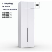 Шкаф распашной Кастанье Модерн Ш 1000.3 (белый)