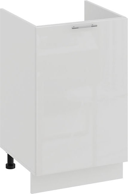 

Шкаф напольный Трия Весна 1Н5М (белый/белый глянец)