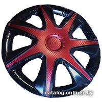 Набор колпаков на диски АКС – авто Джой 16 59076 (бордовый/черный)