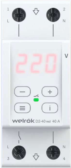 

Реле напряжения Welrok D2-40 (Red)