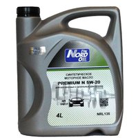 Моторное масло Nord Oil Premium N 5W-20 SN/CF 4л