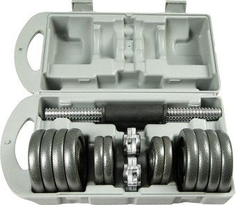 Набор гантелей Atlas Sport металлические в чемодане 15 кг (2x7.5 кг)