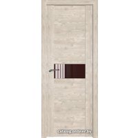 Межкомнатная дверь ProfilDoors 2.05XN L 40x200 (каштан светлый, стекло lacobel коричневый лак)