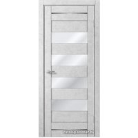 Межкомнатная дверь MDF-Techno Dominika 106 90x200 (бетон белый, стекло лакобель красный) в Витебске