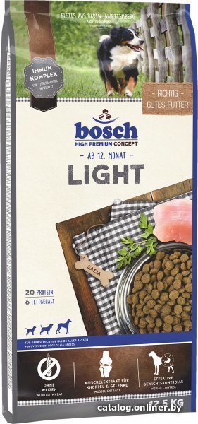 Сухой корм для собак Bosch Light 12.5 кг (Лайт)