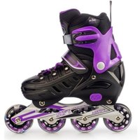 Роликовые коньки TIAN-E TE-761PRS (р. 31-34, черный/фиолетовый)