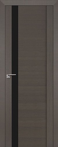 Межкомнатная дверь ProfilDoors 62X 60x200 (грей мелинга/черный лак)