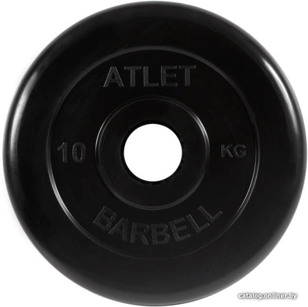 Диск MB Barbell Атлет 51 мм (1x10 кг)