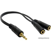 Кабель USBTOP Jack 3.5mm (папа) - 2x jack 3.5mm (мама), 0.5 м