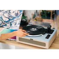 Виниловый проигрыватель Lenco LS-440 (серый/голубой)