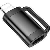 Адаптер Hoco UA31B USB Type-C - Lightning (черный)