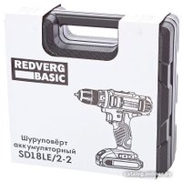 Дрель-шуруповерт RedVerg Basic SD18LE/2-2 (с 2-мя АКБ, кейс)