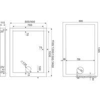 Душевой поддон Good Door Олимпик 120x90