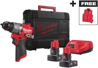 Ударная дрель-шуруповерт Milwaukee M12 FPD2MC-602X 4933499463 (с 2-мя АКБ, кейс)