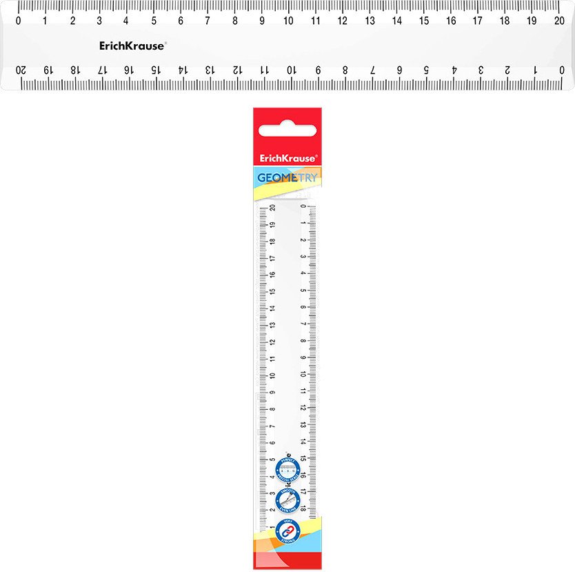 

Линейка Erich Krause Classic 20 см 53876 (белый)