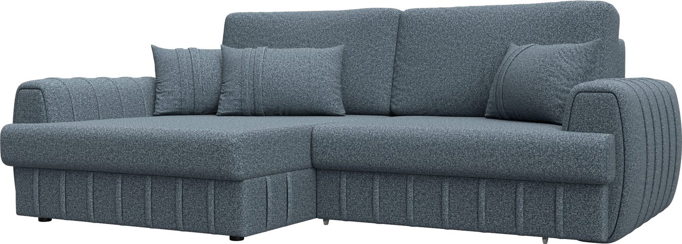 

Угловой диван Лига диванов Лига-057 НПБ левый 129281L (велюр Ness 12 серый)