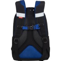 Школьный рюкзак Grizzly RB-552-4 (черный/синий)