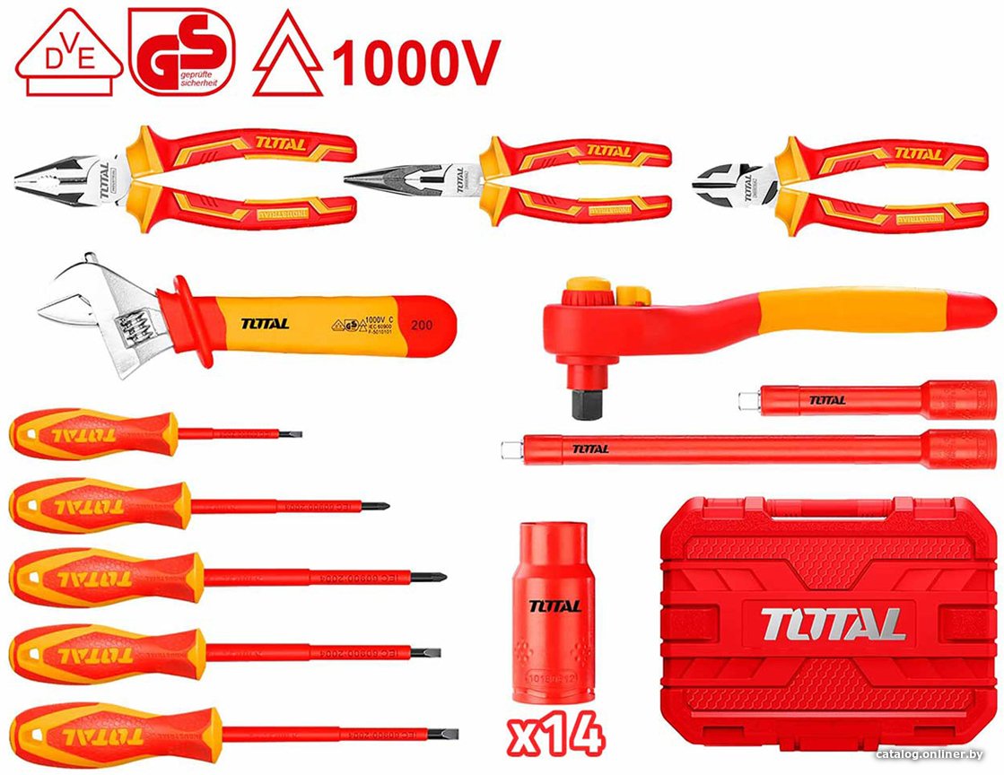 Электромонтажный набор Total THKITH2601 (26 предметов)