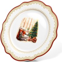 Тарелка обеденная Fissman Christmas Eve 16027 (красный)