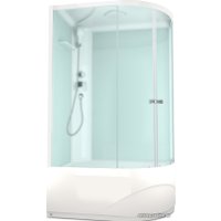 Душевая кабина Domani-Spa Delight 128 High 120x80 L (сатин-матированное стекло/белый)