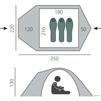Треккинговая палатка BTrace Canio 3