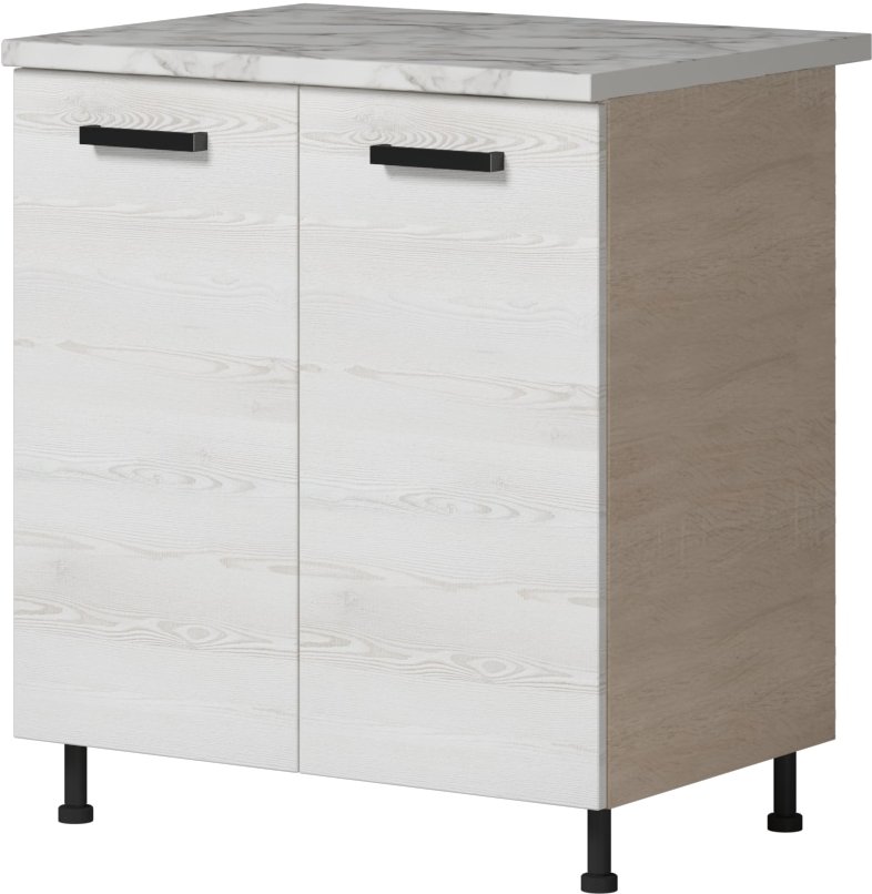 

Шкаф напольный Genesis Мебель Алиса Лофт 800 2 двери (дуб сонома/сосна белый)